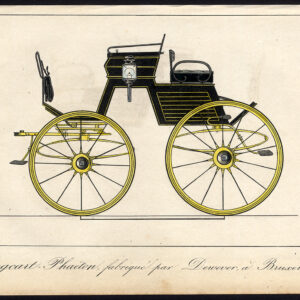 Antieke prent-DOGCART-CARRIAGE-PHAETON-DEWEVER-Journal des Haras-1855