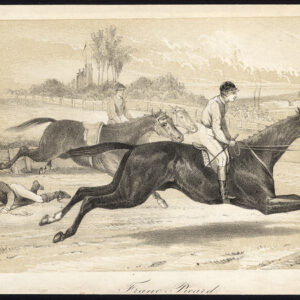 Antieke prent-PAARDRENS-JOCKEY-Journal des Haras-1856