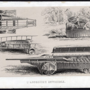 Antieke prent-JACHT-ONZICHTBARE AANPAK-SCHIETEN-Journal des Haras-1859