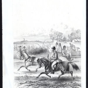 Antieke prent-JACHT-HORSE-FIELDS-PLAINE-Journal des Haras-1859
