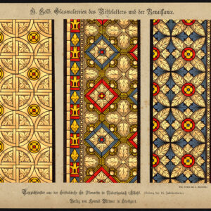 Antieke prent-GEBEKERD VENSTER-NIEDERHASLACH-ST FLORENTIN-43-Kolb-Gatternicht-1884