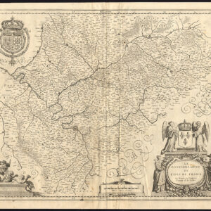 Antieke Kaart Ile De France Paris De Templeux 1670