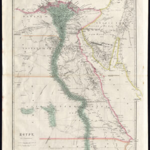 Antieke Kaart Egypte Afrika Arabië De Nijl Arrowsmith 1854