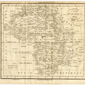 Antieke Kaart Afrika Vosgien Ladvocat 1830
