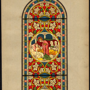 Antieke prent-GEBEKERD VENSTER-WILHELMSHOHE-KASSEL-PL 56-Kolb-Gatternicht-1884