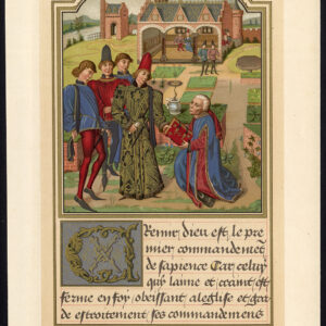 Antieke prent-KAREL-DUKE VAN BOURGONDIË-BOEK-KASTEEL-MIDDLE LEEFTIJDEN-Lacroix-1868