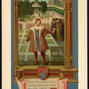 Antieke prent-HENRI II VAN NAVARRE-MARGUERITE-ANGOULEME-ALENCON-Lacroix-1868