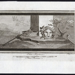 Antieke prent-ARTEFACTS-ROME-ITALIË-III-Aloja-1750