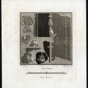 Antieke prent-ARTEFACTS-ROME-ITALIË-IV-Fiorillo-Vanni-1750
