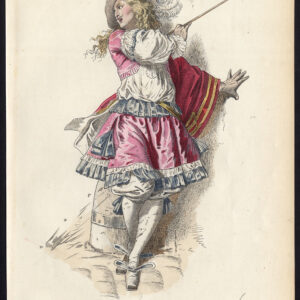 Antieke print-NICOLAS BOILEAU DESPREAUX-GUENAUD-KARAKTER-PLAAT 4-Bayard-1873