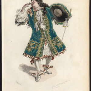 Antieke print-NICOLAS BOILEAU DESPREAUX-KARAKTER-PLAAT 5-Paquien-Bayard-1873