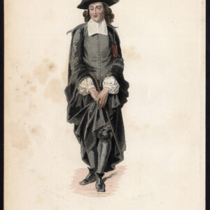 Antieke print-NICOLAS BOILEAU DESPREAUX-KARAKTER-PLAAT 9-Outhwaite-Bayard-1873