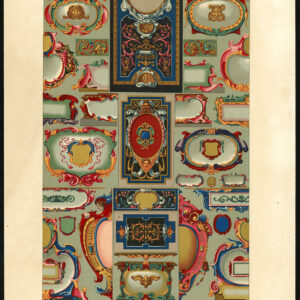 Antieke prent-DESIGN-ORNAMENT-17E EEUW-LXXVII-Racinet-ca. 1870