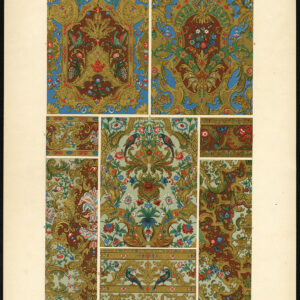 Antieke prent-DESIGN-ORNAMENT-17E EEUW-18E-LXXXVI-Racinet-ca. 1870