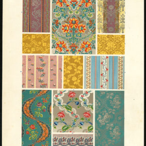 Antieke prent-DESIGN-ORNAMENT-18E EEUW-XCV-Racinet-ca. 1870