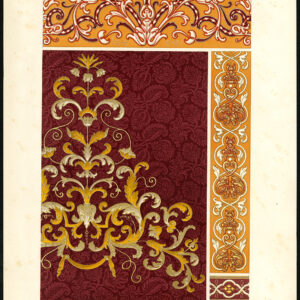 Antieke prent-DESIGN-ORNAMENT-17E EEUW-16E-LXXIII-Racinet-ca. 1870