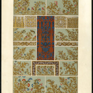 Antieke prent-DESIGN-ORNAMENT-17E EEUW-LXXVIII-Racinet-ca. 1870