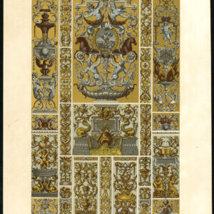 Antieke prent-DESIGN-ORNAMENT-17E EEUW-BORD 79-Racinet-ca. 1870