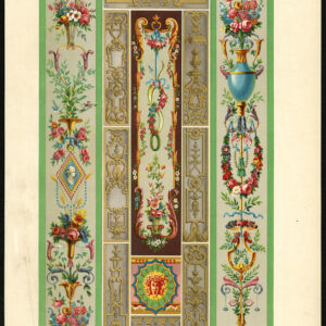 Antieke prent-DESIGN-ORNAMENT-18E EEUW-MEDUSA-Racinet-ca. 1870