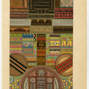 Antieke prent-DESIGN-ORNAMENT-PRIMITIEF-Racinet-ca. 1870