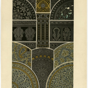 Antieke prent-DESIGN-ORNAMENT-INDIA-XVI-Racinet-ca. 1870