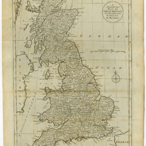 Antieke prent-ENGELAND-VK-SCHOTLAND-Groot-Brittannië-Bowen-1784