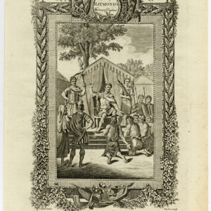 Antieke prent-ENGELAND-ROMEINSE KEIZER CLAUDIUS-INzending-Wale-Taylor-1784