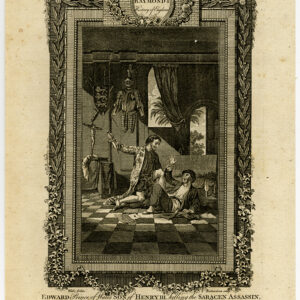 Antieke prent-ENGELAND-EDWARD-PRINCE OF WALES-ASSASSIN-Wale-Richardson-1784