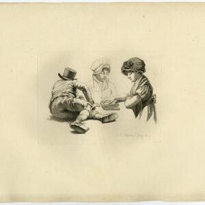 Antieke prent-STUDIE-MENSEN-POSITIES-LEZEN-Marcus-1834