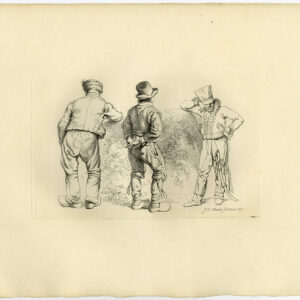 Antieke prent-SOLDAAT-SABRE-MAN-BOER-KLOMP-Marcus-1834