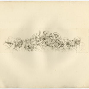 Antieke prent-STUDIES-HOOFDKLEDING-PORTRETTEN-GROEP-Marcus-1834