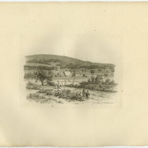 Antieke prent-LANDSCHAP-HUIS-HAMLET-1815-Marcus-1834