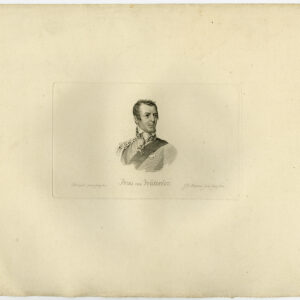 Antieke prent-PORTRET-PRINS VAN WATERLOO-ARTHUR WELLESLEY-Rochard-Marcus-1834