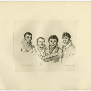 Antieke prent-PORTRET-GEZICHT-SCHILDER-PALET-1811-Caspari-Marcus-1834