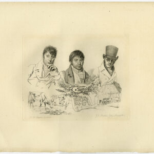 Antieke prent-KOEIEN-PORTRET-TEKENING-BOERDERIJ-1811-Caspari-Marcus-1834