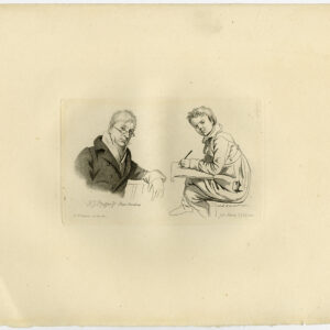 Antieke prent-PORTRET-FJ PFEIFFER-JONGEN-SCHETSEN-1815-Caspari-Marcus-1834