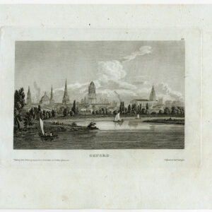 Antieke prent-VIEW-OXFORD-ENGLAND-1850
