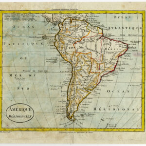 Antieke Kaart Zuid-Amerika Blondeau 1790