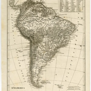 Antieke prent-ZUID-AMERIKA-Eberhardt-1850