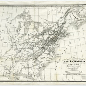 Antieke Kaart Noord-Amerika Verenigde Staten 1836