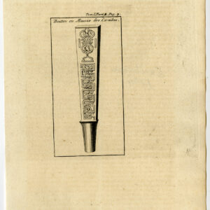 Antieke prent-CARIBBEAN-CLUB-DECORATIE-WAPEN-Labat-1724