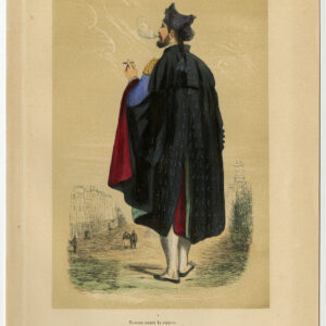 Antieke Print-KOSTUUM-JURK-STIERVECHTEN-TORERO-ROKEN-1870