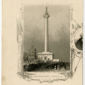 Antieke prent-WASHINGTON-MONUMENT-BALTIMORE-USA-Payne-1850