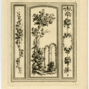 Antieke prent-ORNAMENT-BLOEMENBORD 5-Berthault-Ranson-1780