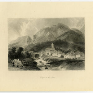 Antieke prent-VOREPPE-ISERE-FRANCE-VIEW-Allom-Brandard-1870