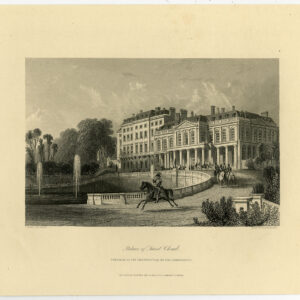 Antieke prent-CHATEAU DE SAINT CLOUD-PARIS-FRANCE-VIEW-Allom-Adlard-1870