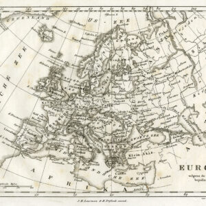 Antieke Kaart Europa Van Baarsel & Tuyn 1800