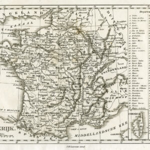 Antieke Kaart Frankrijk Corsica Van Baarsel & Tuyn 1800