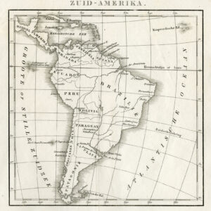Antieke Kaart Zuid-Amerika 1842