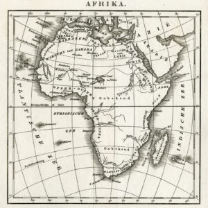 Antieke Kaart Afrika 1842